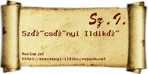 Szécsényi Ildikó névjegykártya