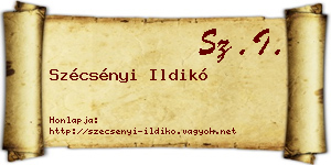 Szécsényi Ildikó névjegykártya